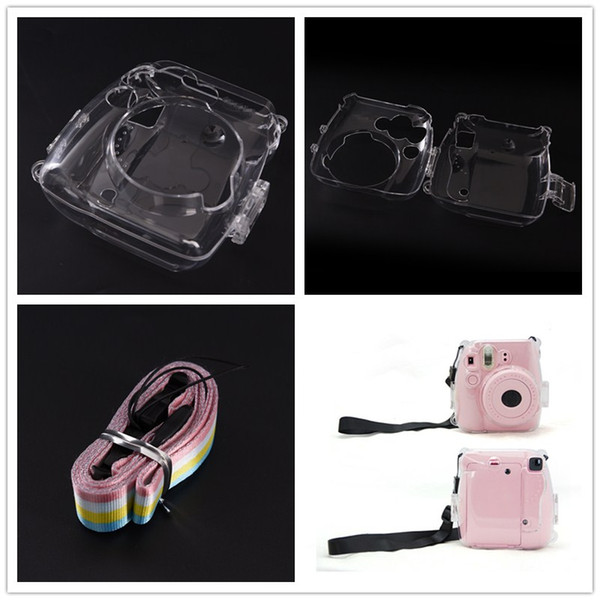 JETTING Transparent Crystal Protective Shell Case 13.5*12*5.5cm Crystal Pastic Camera Case For Fuji Instax Mini 8