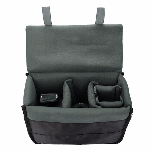 Insert Padded Camera Bag DSLR Inner Folding Divider Partition Protect Case 27X14X20cm moistureproof shockproof