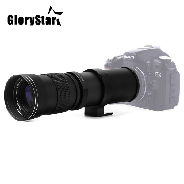 Glory Star 420-800mm F/8.3-16 Super Telephoto Lens Manual Zoom Lens for Canon Nikon Sony Pentax DSLR Camera