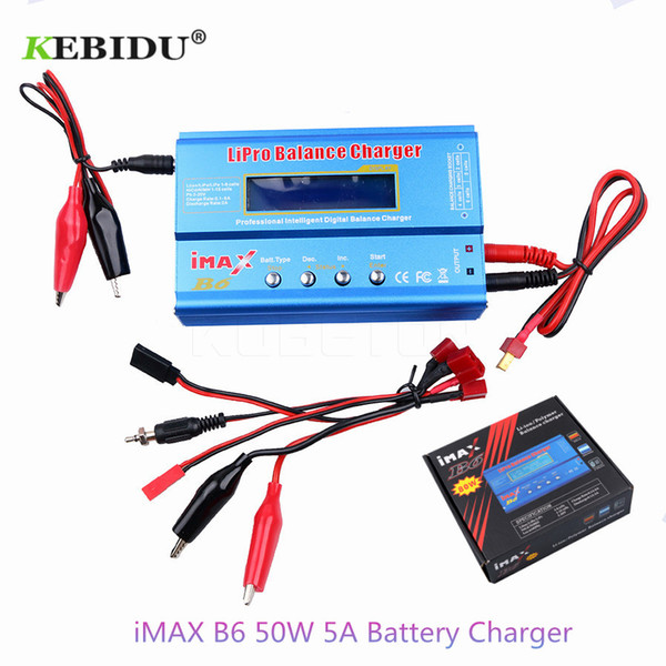 kebidu Hot Selling iMAX B6 50W 5A Battery Charger Lipo NiMh Li-ion Ni-Cd Digital RC Balance Charger Discharger For Walkera x350