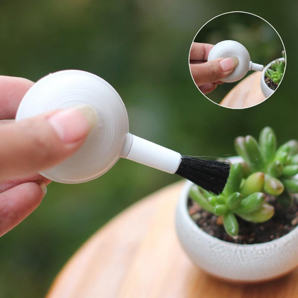 WINGRIDY Camera Lens 2 In 1 Air Blower Brush Succulent Cleaning Air Blower Brush Beads Dust Cleaner For Telescope Sensor