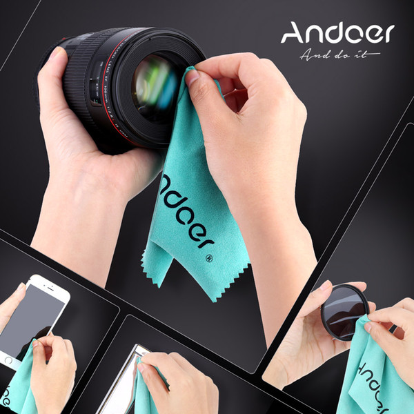 Andoer Cleaning Cloth Screen Glass Lens Cleaner for DSLR Camera Camcoder iPhone iPad Tablet Computer