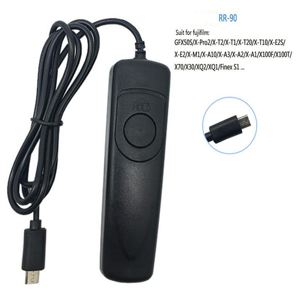 Foleto RR90 Remote Shutter Release Control RR-90 for fujistu GFX50S XPro2 XT1 XT20 XT10 X30 X-T2 X-E2/E3 XQ1 XA1 Camera