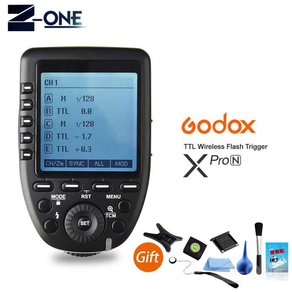Godox Xpro-N i-TTL II 2.4G Wireless Trigger High Speed Sync 1/8000s X system with LCD Screen Transmitter For DSLR