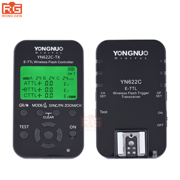 wholesale YN 622C kit, YN-622C Wireless ETTL HSS 1/8000S Flash Trigger controller + Transceiver for Canon 1100D 1000D 650D 600D