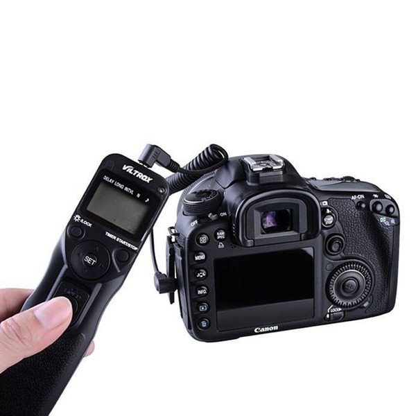 Viltrox MC-C3 LCD Timer Remote Shutter Release Control Cable Cord for 7D II 6D II 5D Mark IV 5DIII 50D 40D 30D 20D 10D 1D