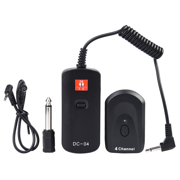 wholesale DC-04 Wireless 4 Channel Remote Studio Flash Head Trigger Set For Canon Nikon Pentax Camera