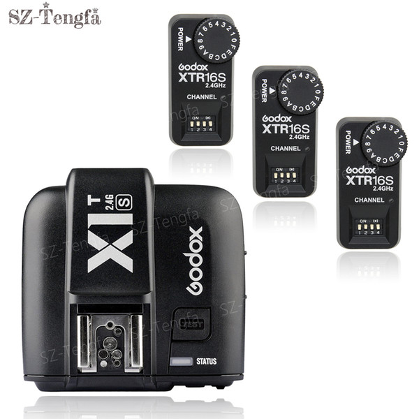 Godox X1T-S TTL 1/8000s 2.4G Trigger + 3x XTR-16S Receivers Set For  Cameras for Godox flash V860 V850