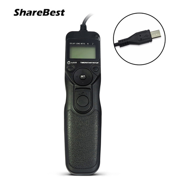 Selfie LCD Timer Remote Control Shutter Release Cable For  Alpha A7 A7R A5000 A6000 A7M2 A6300 A5100 A58 A7R II A7II NEX-3N