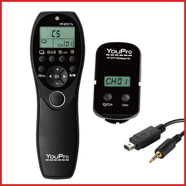 High quality Shutter Release 2.4G Wireless Remote Control LCD Timer Shutter Release Transmitter Receiver for  DSLR Camera