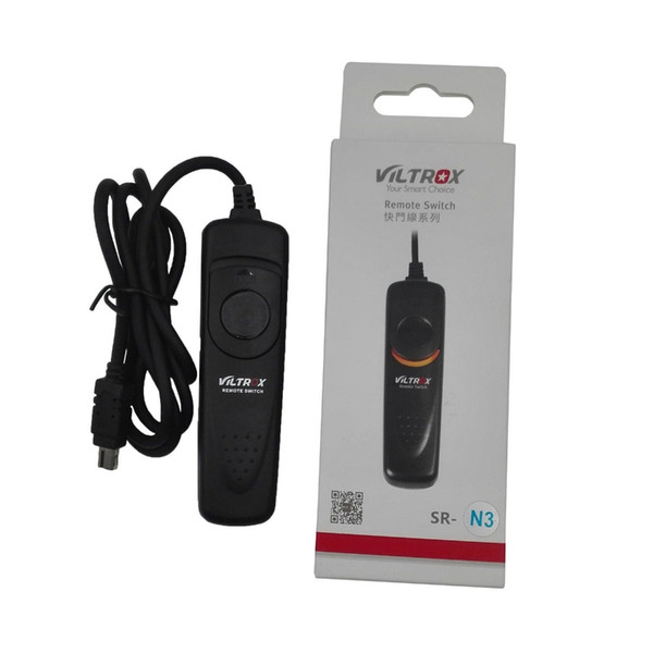 Viltrox SR-N3 1M Camera Remote Control Shutter Release Cable for  D3100 D3200 D5100 D5200 D5300 D5600 D7200 D7100 D7000 D90