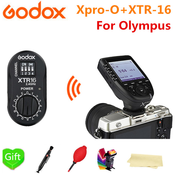 Godox Xpro-O TTL HSS Wireless Flash Trigger Manual Function Screen + XTR-16 Receiver for   PEN-F E-P3 E-P5 E-M1