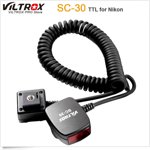 Viltrox SC-30 TTL Sync Cords Flash Light off-camera Focus Assist Cable for  DSLR Flash