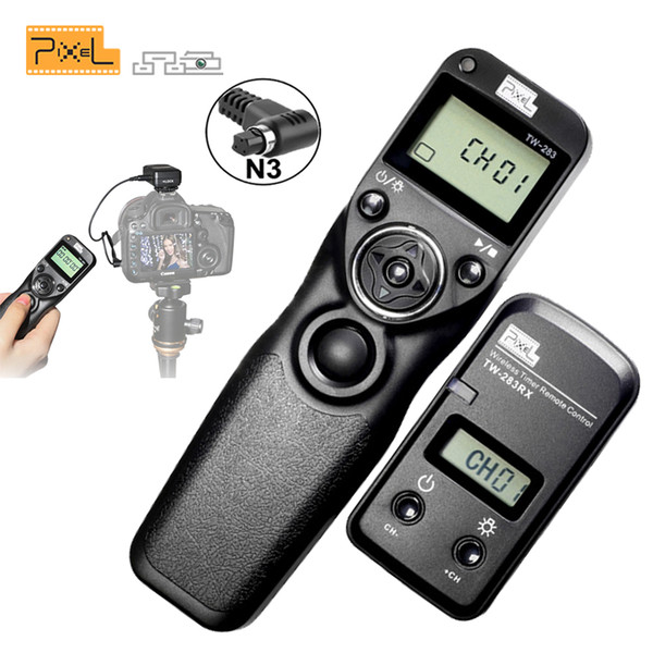 Pixel TW283 TW-283 N3 Wireless Timer Remote Control For  7D 5D Mark ii 1D 6D 7D2 5D3 50D 40D 30D 10D Camera Shutter Release