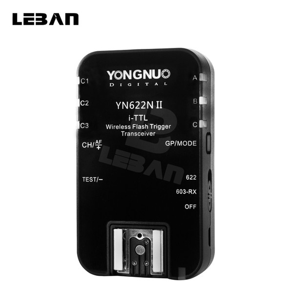 Yongnuo YN-622N II Single Transceiver YN 622N WirelessL Flash Trigger For  D70 D70S D80 D90 D200 D300 D300S D600 D800