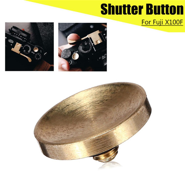 Brass Concave Side Shutter Release Button for Fuji for FujiFilm X-Series Camera Easy to Install Concave Side WaterProof Stylish