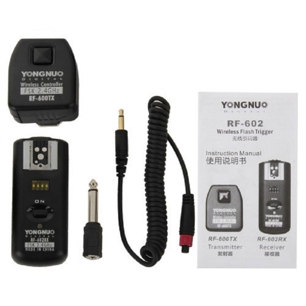 YONGNUO RF-602/N YONGNUO RF-602 RF602 RF 602 2.4GHz Wireless Remote Flash Trigger for  D90 D5100 D700 D3 D5300