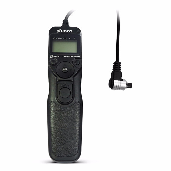 SHOOT RS-80N3 LCD Timer Remote Shutter Release for EOS 5D 6D 7D 10D 20D 30D 40D 50D D30 D60 Mark III Mark II 1Ds III