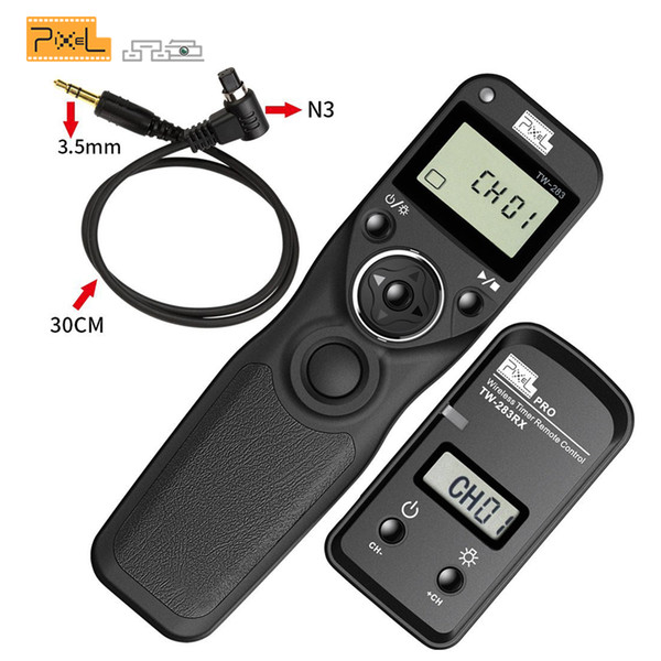 Pixel TW-283 N3 TW283 Wireless LCD Timer Remote Control Shutter Release For  5D3 5D2 5D 7D 6D 50D 40D 30D 20D 10D 1D 1DX