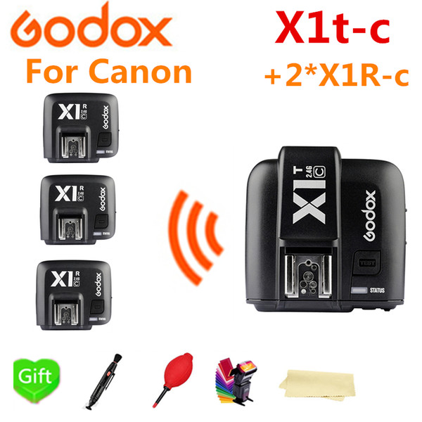 Godox X1T-C 2.4G E-TTL Wireless Flash Speedlite Transmitter + XTR-C Receiver for  1000D 600D 700D 650D 100D 550D 500D 450D