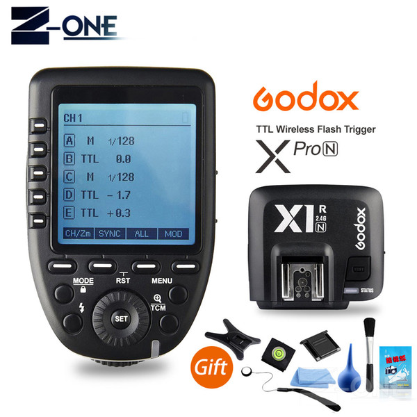 Godox Xpro-N i-TTL II 2.4G X System Wireless Control Remote Trigger with X1R-N Controller Receiver Compatble for  Flash