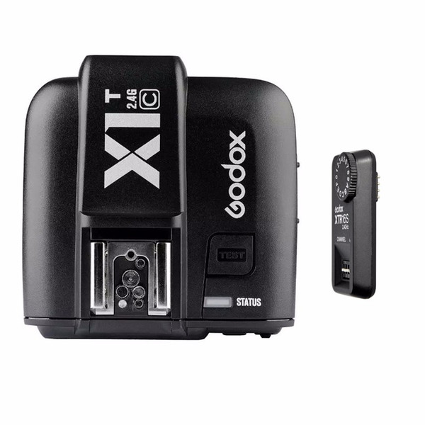 Godox X1T-C + XTR-16S Remote 2.4G Wireless Flash Trigger for V860 V850 Tt850 Speedlite For  DSLR