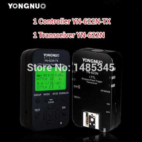 Yongnuo YN-622N-TX WirelessL Flash Controller Transmitter + YN-622N Flash Single Transceiver Kit Brand New YN 622N