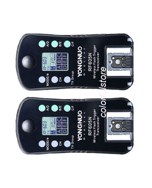 RF605N YongNuo Wireless Remote Flash Trigger for  D300 D300S D400 D500 D600 D610 D700 D700S D750 D800 D800E D810 D900 D850