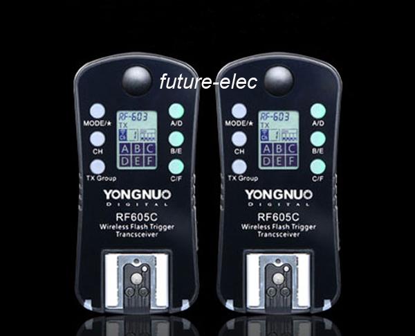 YongNuo Upgraded RF-605=RF-603+RF-602 Wireless Remote Flashes Trigger Shutter Release Transmitter RF-605C for  DSLR Camera