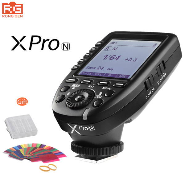 Free DHL Godox XPro-N 2.4G Wireless X-System E-TTL II HSS Flash Trigger Transmitter LCD Screen for  DSLR Camera