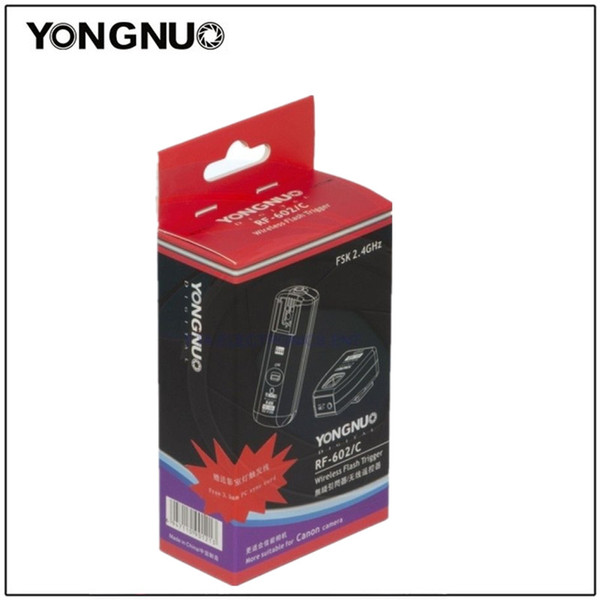 YONGNUO RF-602 RF602 2.4GHz Wireless Remote Flash Trigger for  70D 60D 50D 300D 500D 580EX II 580EX 540EZ 520EZ 430EZ 420EZ