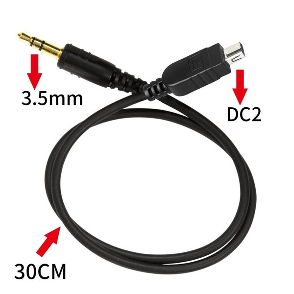 TW-283/DC2 Camera Shutter Connection Cable with 3.5mm socket for  D7500 D7200 D7100 D7000 D5600 D5500 D750 D610 D3300 D3200