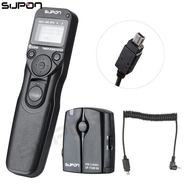 wholesale 710II/N3 2.4GHZ FSK Wireless Remote Shutter Controller Set Time Lapse Intervalometer Timer Cable for Nikon N3