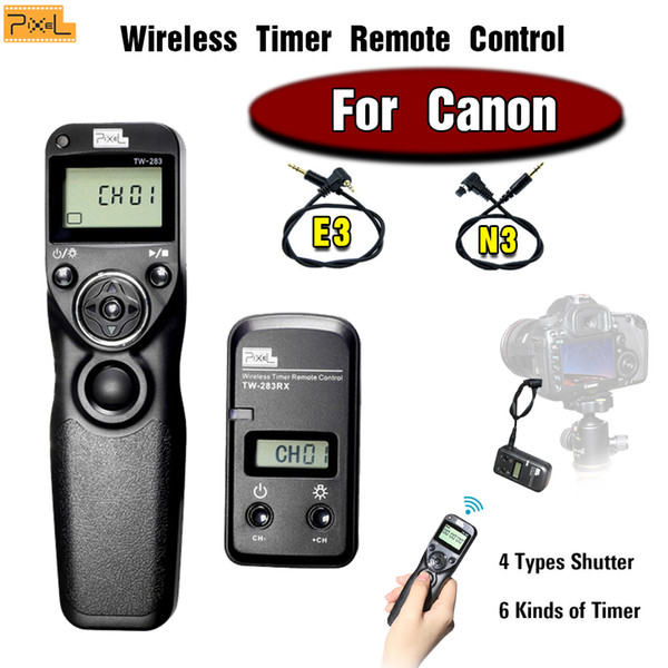 wholesale TW-283 Wireless Timer Remote Control Shutter Release Cable For Canon 60D 700D 650D 600D 550D 450D 400D 300D 1100D 1000D 5D