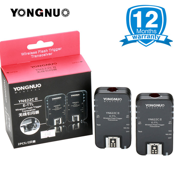 wholesale Wireless TTL Flash Trigger YN-622C II/ YN622C-TX High-speed Sync Transceiver for Canon Camera 1000D 650D 600D 7D 5DIII