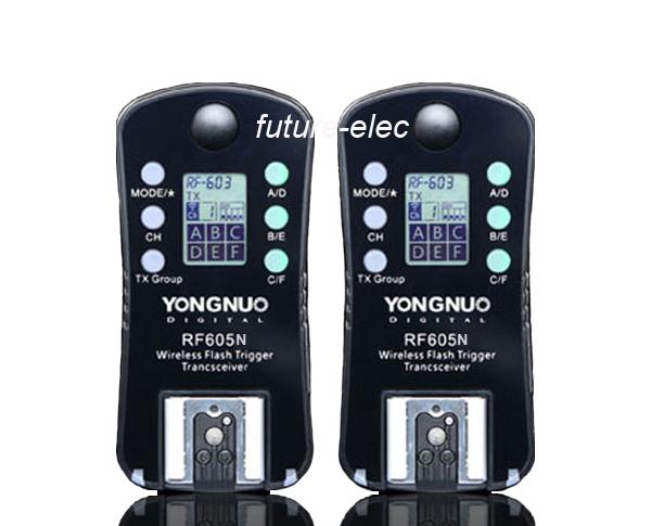 RF605N YongNuo Wireless Remote Flash Trigger for  D1 D2 D2H D2Hs D2X D2Xs D3 D3X D4 D40 D40X D50 D60 D70 D70S D80 D90 DSLR