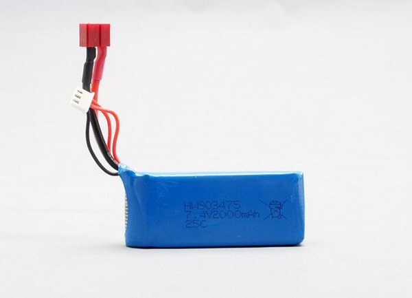 big battery 2000mAh 2S 7.4V 25C Lipo Battery Helicopter Battery Syma X8C X8W X8G with voltage protection board Quadcopter