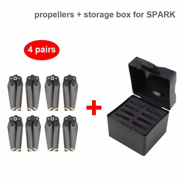 DJI SPARK Drone Accessories Suit 4 Pairs Spark Propeller +Propellers Mini Protection Storage Box For DJI Spark Quadrocopter Part