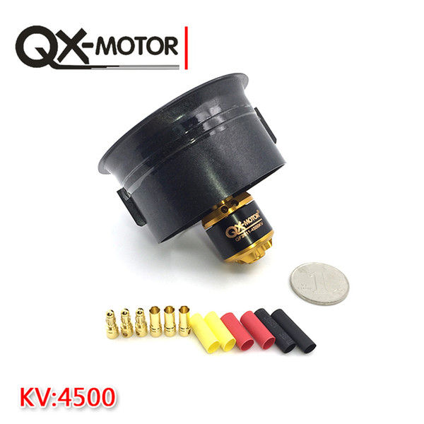 QX-Motor Electric Ducted Fan 2611 4500KV Brushless Motor 64MM EDF 5 Blades Unit 40A esc for RC Airplane Model Accessories Parts