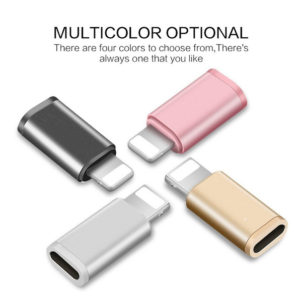 Adapter to Micro USB for Li ghtning Cable Converter Charging Data for iPhone X 7 6 xiaomi redmi 4x 5 plus Type-c OTG 70