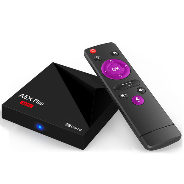 New arrival android 9.0 TV BOX A5X PLUS RK3328 Quad-core 2GB/16GB 2.4GWIFI HDMI H.265 set top box