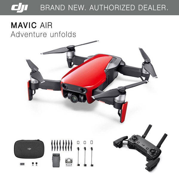 DJI Mavic Air - Flame Red Drone - 4K Camera, 32MP Sphere Panoramas!