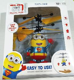 Minion Fly Flashing helicopter hand control RC toy helicopter Quadcopter Drone Ar.drone with LED remote control for free transportation