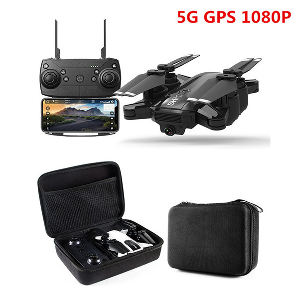 New Drone GPS 1080P HD Camera 5Ghz Follow me WIFI FPV RC Quadcopter Foldable Selfie Live Video Altitude Hold Auto Return RC Dron