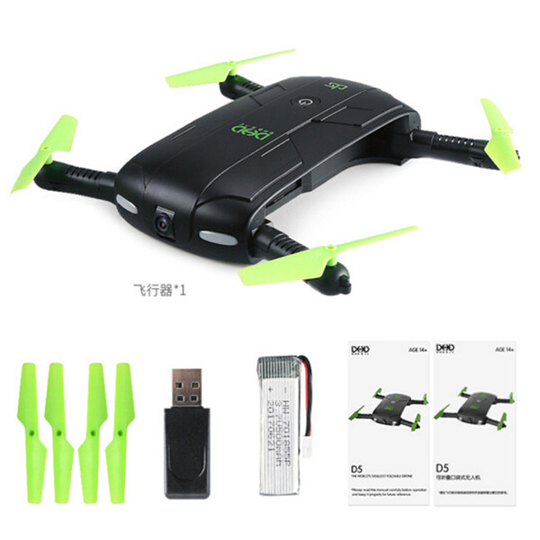 2018 JJRC DHD D5 Selfie Drone With Camera Foldable Pocket Rc Drones Phone Control RC Helicopter Fpv Quadcopter Mini Dron