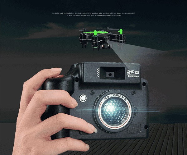 DHD D2 Mini Drone Camera 2MP 2.4GHz 4 Channel 6 Axis Gyro Quadcopter 3D Rollover RTF Dron JJRC