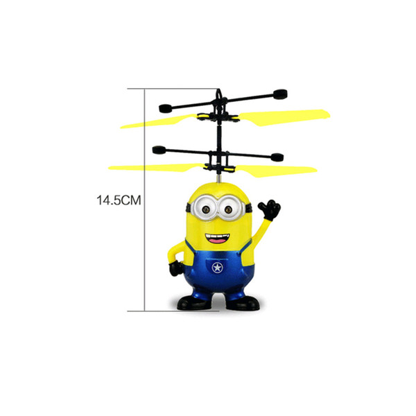 Minion Fly Flashing helicopter Hand Control RC Toys Minion Helicopter Quadcopter Drone Ar.drone with LED with remote control 15