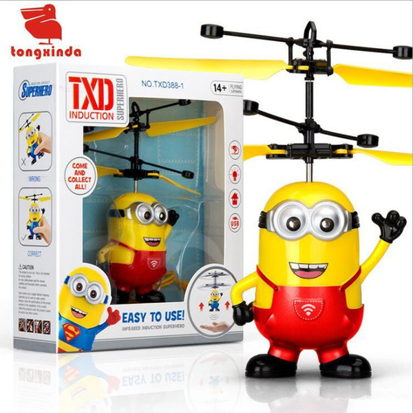 RC helicopter Drone kids toys Flying Ball Aircraft Led Flashing Light Up Toy Induction Electric sensor for Children