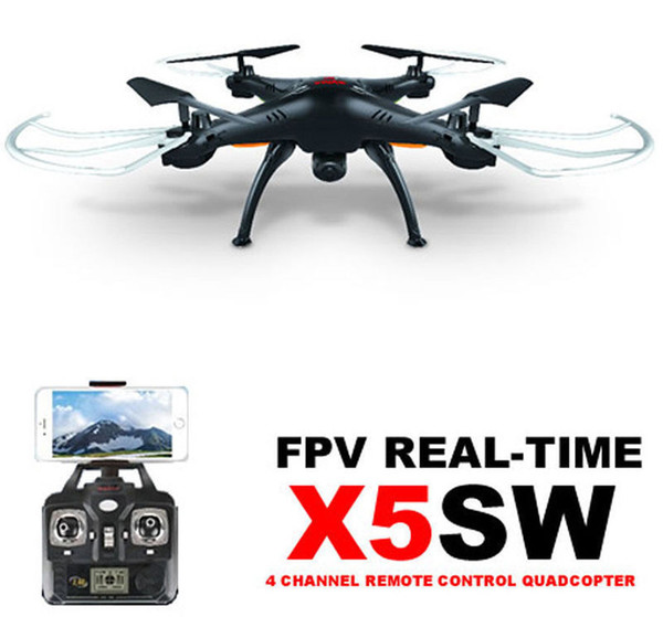 100% Original SYMA X5SW WIFI RC Drone FPV Helicopter Quadcopter with HD Camera 2.4G 6-Axis Real Time RC Helicopter Toy Free Shipping