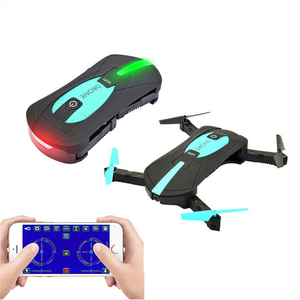 Pocket Selfie Drone JY018 Elfie Foldable Mini Selfie Drones RC Quadcopter WiFi FPV 720P HD G-sensor Headless Mode Helicopter PK H37